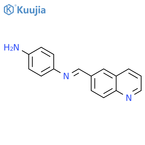 1,4-Benzenediamine, N-(6-quinolinylmethylene)- structure