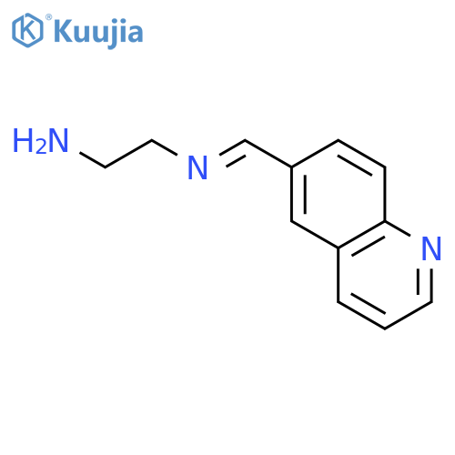 1,2-Ethanediamine, N-(6-quinolinylmethylene)- structure