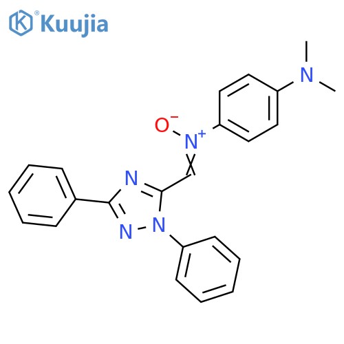 1,4-Benzenediamine, N4-[(1,3-diphenyl-1H-1,2,4-triazol-5-yl)methylene]-N1,N1-dimethyl-, N4-oxide structure