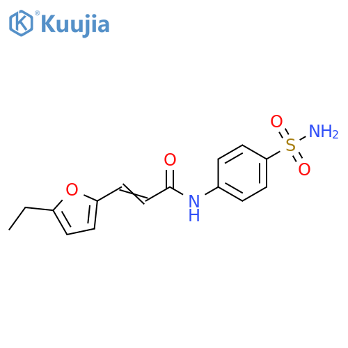 (2E)-3-(5-ethylfuran-2-yl)-N-(4-sulfamoylphenyl)prop-2-enamide structure