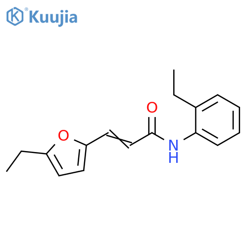 (2E)-3-(5-ethylfuran-2-yl)-N-(2-ethylphenyl)prop-2-enamide structure