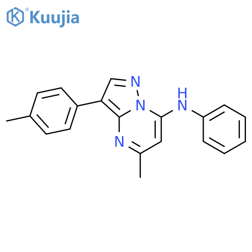 5-methyl-3-(4-methylphenyl)-N-phenylpyrazolo1,5-apyrimidin-7-amine structure