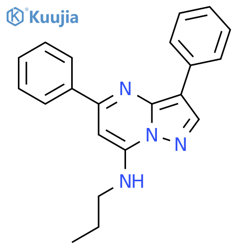 3,5-diphenyl-N-propylpyrazolo1,5-apyrimidin-7-amine structure