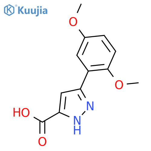 1H-Pyrazole-5-carboxylicacid, 3-(2,5-dimethoxyphenyl)- structure