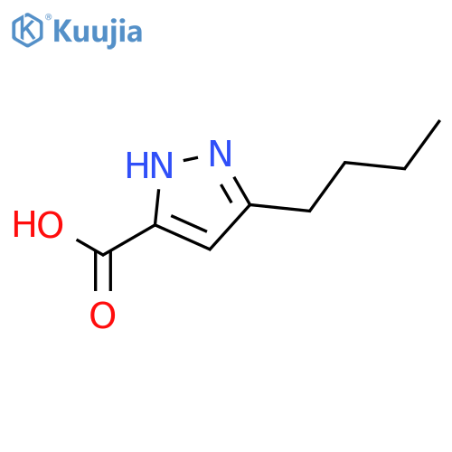 5-Butyl-1H-pyrazole-3-carboxylic Acid structure