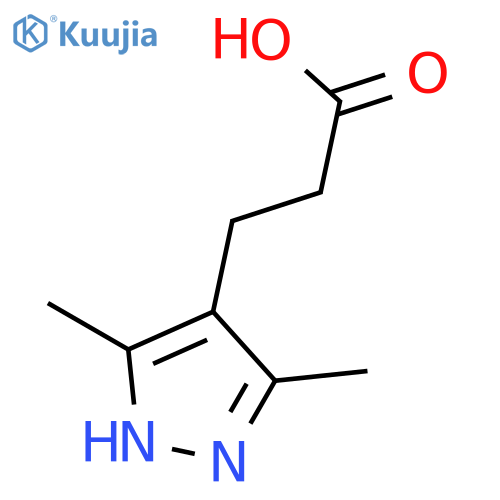 3-(3,5-Dimethyl-1H-pyrazol-4-yl)propanoic acid structure