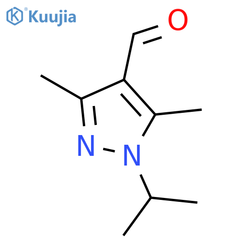 3,5-dimethyl-1-(propan-2-yl)-1H-pyrazole-4-carbaldehyde structure