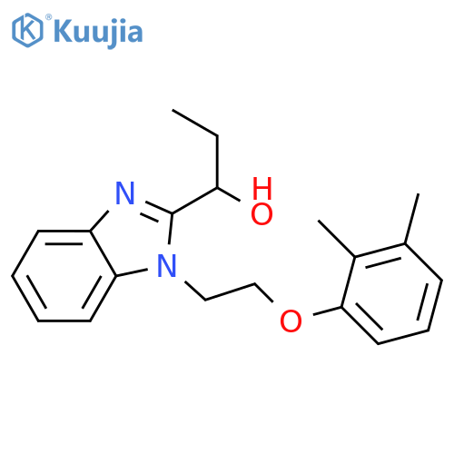 1-{1-2-(2,3-dimethylphenoxy)ethyl-1H-1,3-benzodiazol-2-yl}propan-1-ol structure