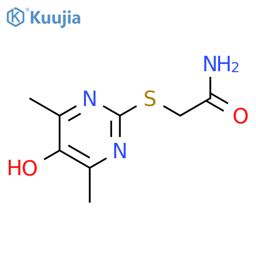 2-(5-hydroxy-4,6-dimethyl-2-pyrimidinyl)thioacetamide structure