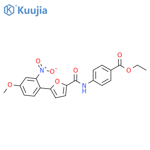 ethyl 4-5-(4-methoxy-2-nitrophenyl)furan-2-amidobenzoate structure