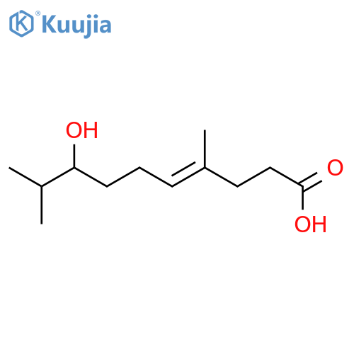 4-Decenoic acid, 8-hydroxy-4,9-dimethyl-, (E)- structure