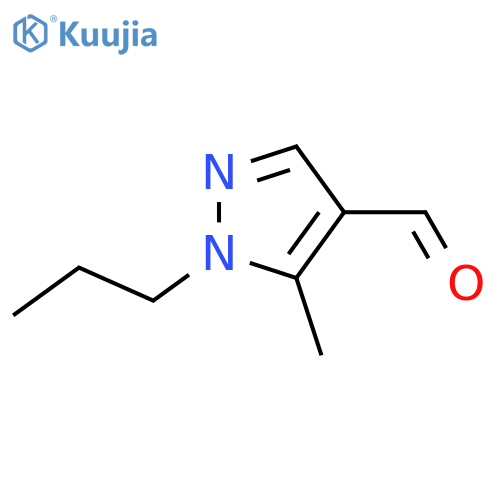 5-Methyl-1-propyl-1H-pyrazole-4-carbaldehyde structure