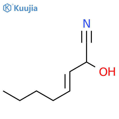 3-Octenenitrile, 2-hydroxy-, (2R,3E)- structure