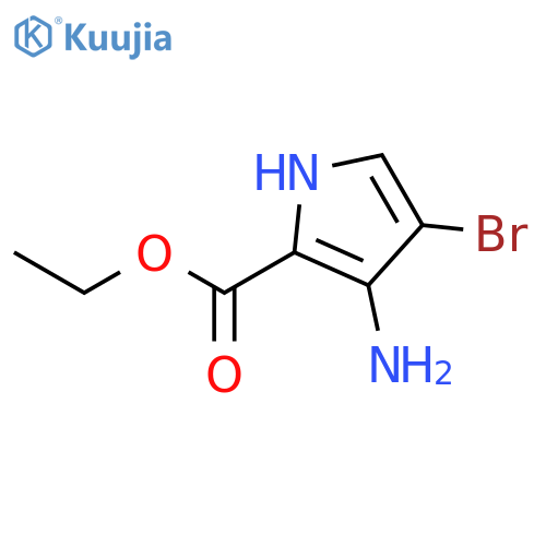 ethyl 3-amino-4-bromo-1H-pyrrole-2-carboxylate structure