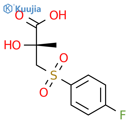 (2R)-3-(4-Fluorophenyl)sulfonyl-2-hydroxy-2-methylpropanoic Acid structure