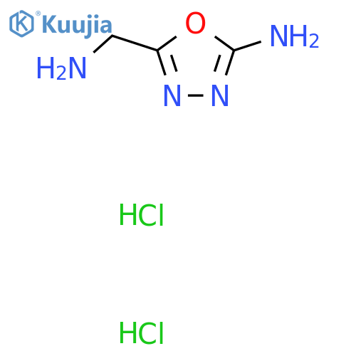 5-(Aminomethyl)-1,3,4-oxadiazol-2-amine dihydrochloride structure