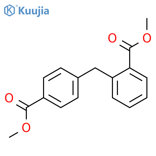 Benzoic acid, 2-[[4-(methoxycarbonyl)phenyl]methyl]-, methyl ester structure