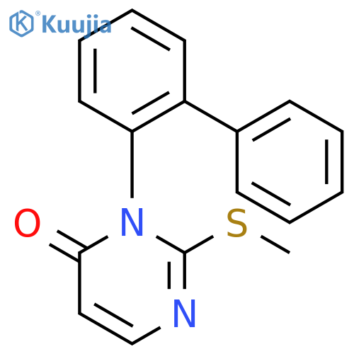 4(3H)-Pyrimidinone,3-[1,1'-biphenyl]-2-yl-2-(methylthio)- structure