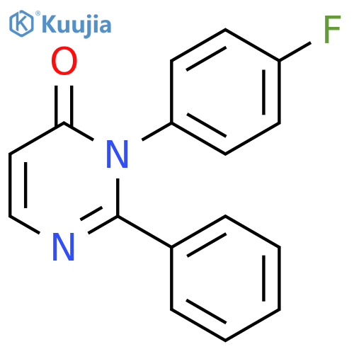 4(3H)-Pyrimidinone, 3-(4-fluorophenyl)-2-phenyl- structure