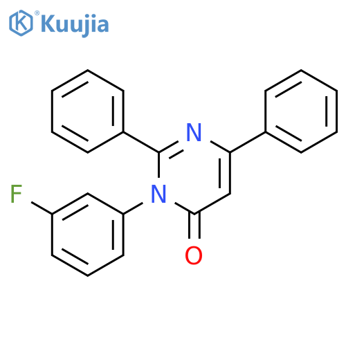 4(3H)-Pyrimidinone, 3-(3-trifluorophenyl)-2,6-diphenyl- structure