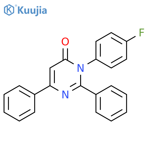 4(3H)-Pyrimidinone, 3-(4-fluorophenyl)-2,6-diphenyl- structure