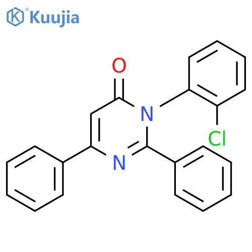 3-(2-chlorophenyl)-2,6-diphenylpyrimidin-4(3H)-one structure