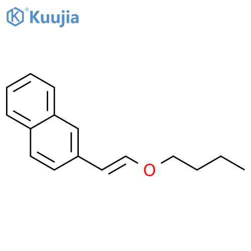 Naphthalene, 2-(2-butoxyethenyl)- structure