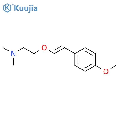 Ethanamine, 2-[[2-(4-methoxyphenyl)ethenyl]oxy]-N,N-dimethyl- structure