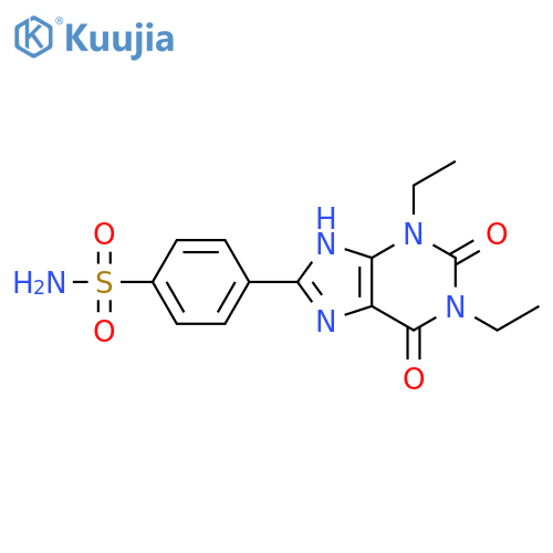 Benzenesulfonamide,4-(1,3-diethyl-2,3,6,7-tetrahydro-2,6-dioxo-1H-purin-8-yl)- structure