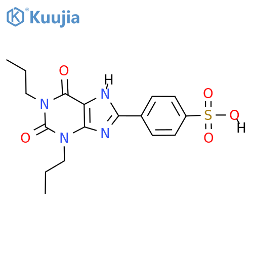 1,3-Dipropyl-8-p-sulfophenylxanthine structure