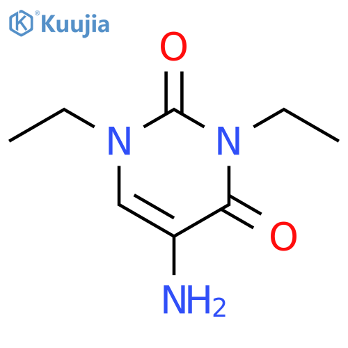 5-amino-1,3-diethyl-1,2,3,4-tetrahydropyrimidine-2,4-dione structure