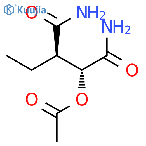 BUTANEDIAMIDE, 2-(ACETYLOXY)-3-ETHYL-, (R*,R*)- structure