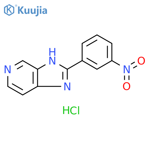 1H-Imidazo[4,5-c]pyridine, 2-(3-nitrophenyl)-, monohydrochloride structure