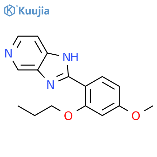1H-Imidazo[4,5-c]pyridine, 2-(4-methoxy-2-propoxyphenyl)- structure