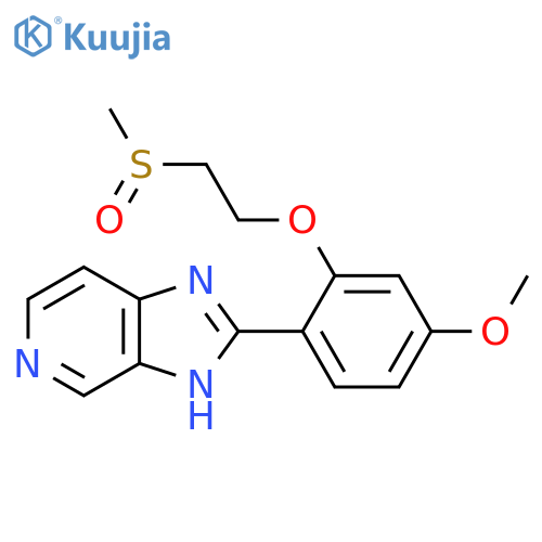 1H-Imidazo[4,5-c]pyridine,2-[4-methoxy-2-[2-(methylsulfinyl)ethoxy]phenyl]- structure