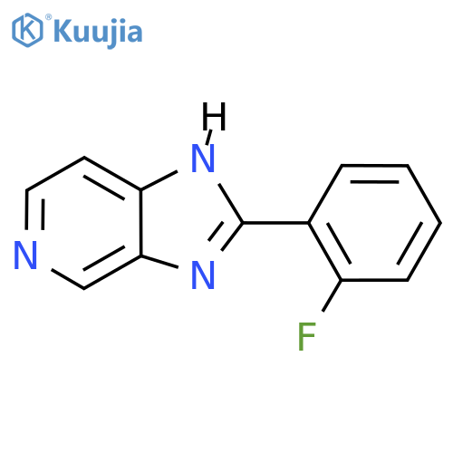 2-(2-Fluorophenyl)-3H-imidazo4,5-cpyridine structure