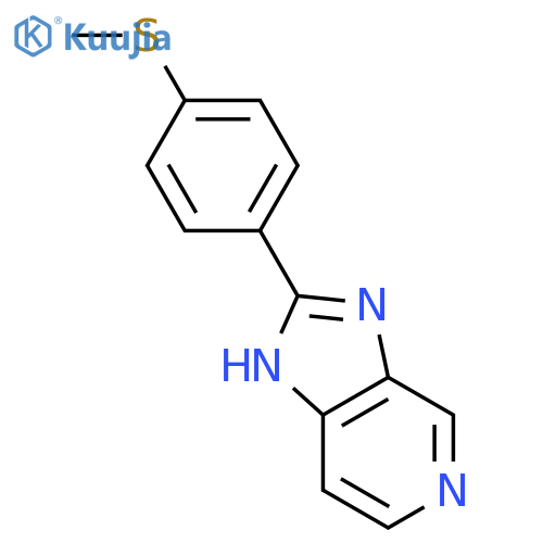 1H-Imidazo[4,5-c]pyridine, 2-[4-(methylthio)phenyl]- structure