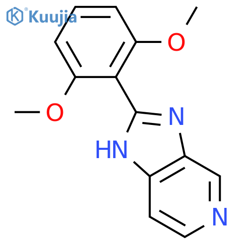 1H-Imidazo[4,5-c]pyridine, 2-(2,6-dimethoxyphenyl)- structure
