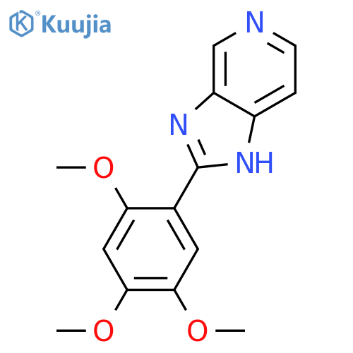 1H-Imidazo[4,5-c]pyridine, 2-(2,4,5-trimethoxyphenyl)- structure