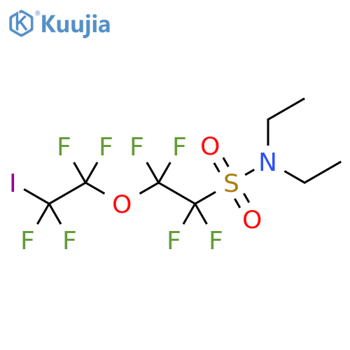 Ethanesulfonamide, N,N-diethyl-1,1,2,2-tetrafluoro-2-(1,1,2,2-tetrafluoro-2-iodoethoxy)- structure