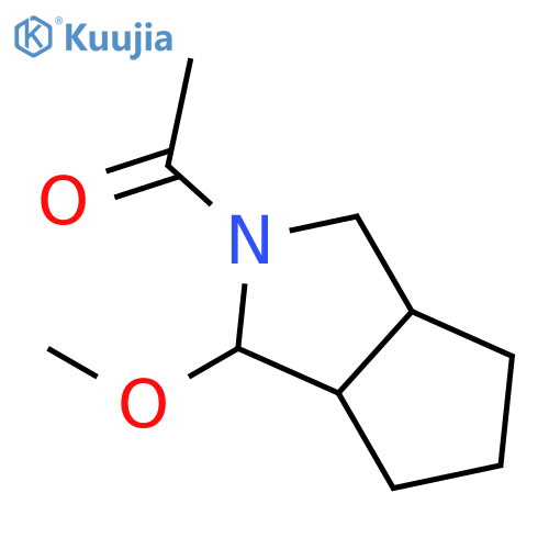 CYCLOPENTA[C]PYRROLE, 2-ACETYLOCTAHYDRO-1-METHOXY- structure