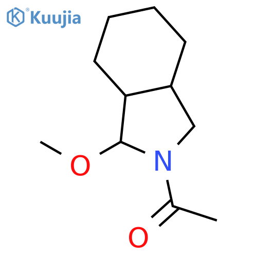 1H-Isoindole, 2-acetyloctahydro-1-methoxy- structure