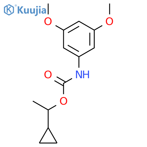 Carbamic acid, (3,5-dimethoxyphenyl)-, 1-cyclopropylethyl ester structure