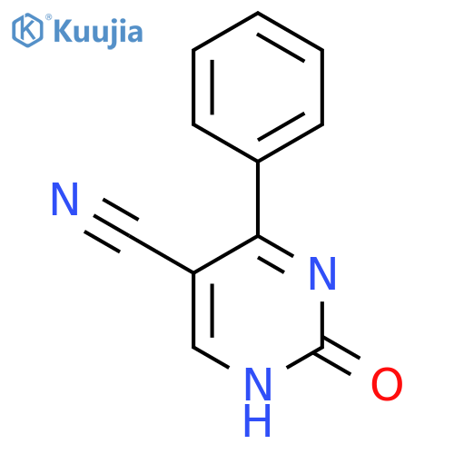 5-Pyrimidinecarbonitrile, 1,2-dihydro-2-oxo-4-phenyl- structure