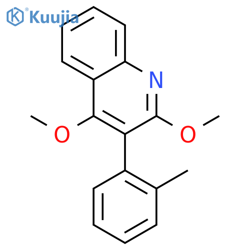 Quinoline, 2,4-dimethoxy-3-(2-methylphenyl)- structure