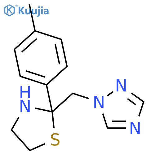 1H-1,2,4-Triazole, 1-[[2-(4-methylphenyl)-2-thiazolidinyl]methyl]- structure