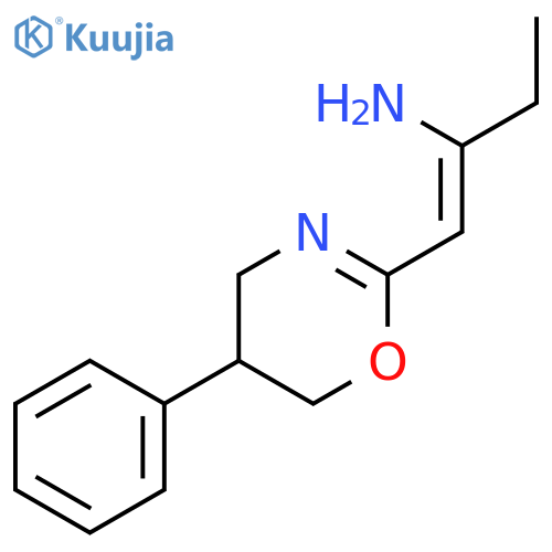 1-Buten-2-amine, 1-(5,6-dihydro-5-phenyl-4H-1,3-oxazin-2-yl)- structure