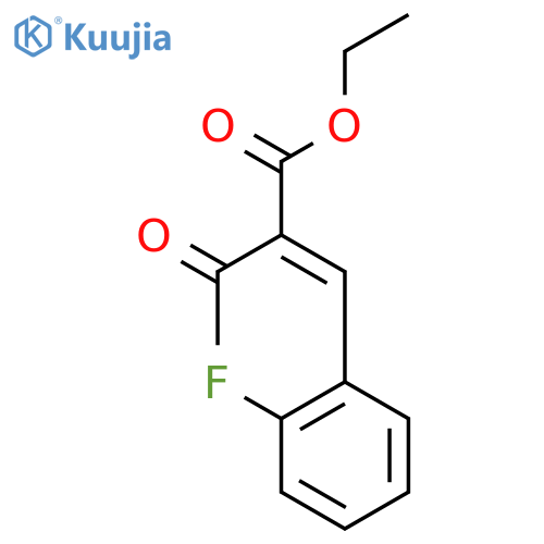 Butanoic acid, 2-[(2-fluorophenyl)methylene]-3-oxo-, ethyl ester structure