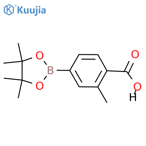 4-Carboxy-3-methylphenylboronic acid, pinacol ester structure