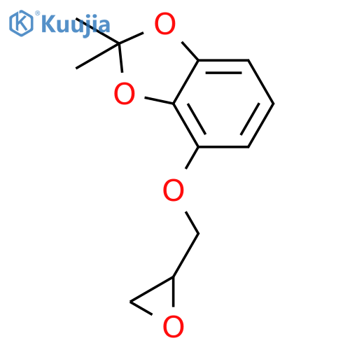 1,3-Benzodioxole, 2,2-dimethyl-4-(oxiranylmethoxy)- structure